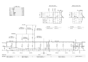 ●19GTバンカー船 船体構造配置図